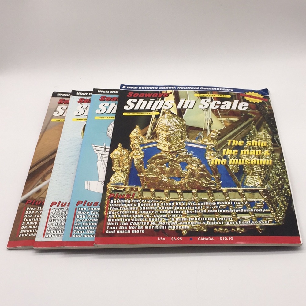 2013 Seaways’ Ships in Scale Magazines 4 Issues